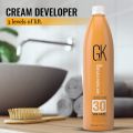 GK Hair Global Keratin Professional Creme 30 Volume Developer 33.8 Fl Oz for Coloring Bleach High-Performance Long Lasting Semi-Permanent Color Toner Dye. 