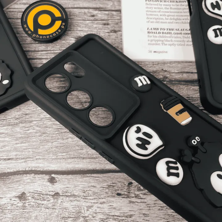 VIVO%20V29%20Cute%203D%20Briquette%20m&m%20icons%20Coffee%20mobile%20back%20cover%20shock%20proof%20silicon%20phone%20case%20-%20Image%203