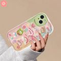 For Redmi 9T 12 9C NFC 10C 9 10A 12C 9A 10 A1 A2 Note 10 9 12 8 11s 10s 11 Pro Max Mi 11 12 Lite Poco X5 M3 Dopamine Cute 3D Doll Bear Rabbit Frog Animals Soft Case with Bracele. 