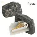 Fake Rock Spare Key Hider Fake Rock Key Holder for Garden Landscaping Yard. 