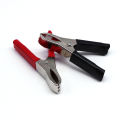 1,2,4Pair Battery Clips Battery Red And Black Clips Styling Crocodile Alligator Car Battery Small Clips Clamps Red + Black Battery  Plus And Minus Clip Wiring Clips. 