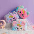 Unicorn Pen Bag Students School Supplies 3 Color Plush Unicorn Makeup Bag Plush Makeup Bag for Makeup Storage Travel Organization School Essentials Students' Pen Storage Gift For Girls. 