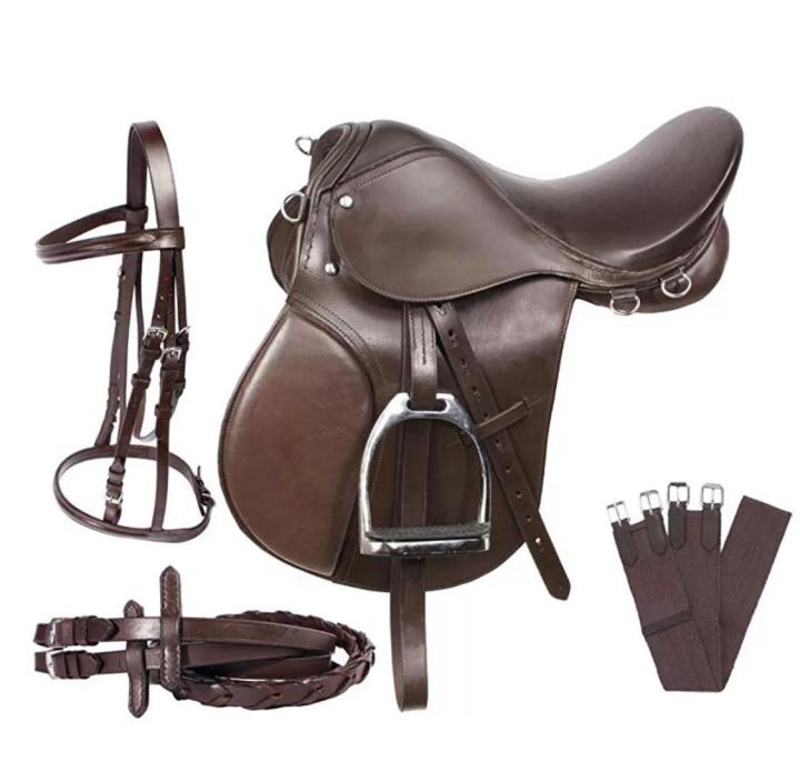 Horse%20Riding%20Saddle%20pads%20-%209%20pcs%20Set%20PU%20leather%20-%20Image%202