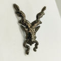 High Quality 3D Metal Lapel Pin Markhor Brooch Gift Pack, Silver, Black, Gold Markhor Badge for men, ISI Markhor Logo Brooch for Men. 