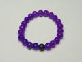 Beautiful Purple and Black Glass Bead Friendship Bracelet for Couples, Bestfriends, Besties, Boys and Girls. 