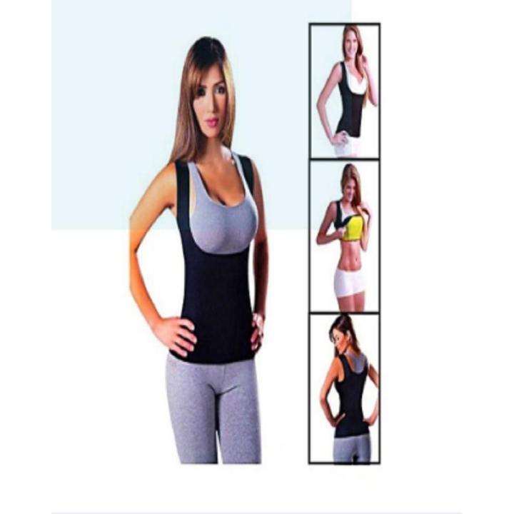 Cami Hot Shaper For Women - Black & Yellow