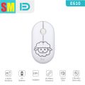SM Trader - FD E610 Wireless Mouse, 2.4G USB Basic Mice, 1600DPI, Silent Click, Cherry Smooth Mousewheel, Cute Pattern For Laptop/PC/Computer/Phone/Notebook. 