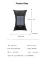 Auoyo  Solar Outdoor Lighting Wall Light Solar Outdoor Waterproof Lamp Dual Head Up And Down Dual Color Luminescent High Brightness Wall  Spotlights Door Signs And Wall Lights. 