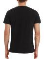 Men's Summer Henley Collar Tops, Solid Color Short-Sleeve Buttoned Decoration Slim T-shirt. 