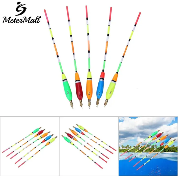 MeterMall%205PCS%20Fishing%20Floats%20Balsa%20Wood%20Fishing%20Float%20Bobber%20Bite%20Indicator%20Angling%20Equipment%20With%20strong%20Float%20Tail%20Multiple%20Color%20-%20Image%209