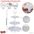 3 Tier Metal Cupcake Stand, Tableware Cake Serving Stand For Wedding, Anniversary, Showers, Shadi, Nikah, Dinner, Tea Parties Decorative Cake Display Tray, Sweet Dessert Cupcakes Stands, Decorating Items, Table Ware Party Supplies, Desserts Decoration. 