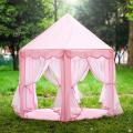 Princess Castle Tent for Girls Fairy Play Tents for Kids Hexagon Playhouse Children or Toddlers Indoor or Outdoor Games,Plastic,. 