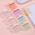 5PCS Staples Paperclip Mini Color Paper Clip Candy Transparent Documents Bookmarks File Index Page Holder Clamp Office School. 