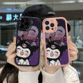 AMORVOR for Samsung Galaxy A10S Back Cover PU Leather Cartoon Sanrio Kuromi Phone Case Soft Silicone Edge Phone Cover. 