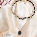 Double Layer Black Choker Necklace Pendant For Girls/women-MS Fashion House. 