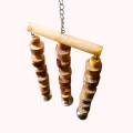 Bird Wooden Chewing Toy - Hanging Toy Perch Chewing Slices for Ringneck Amazon Raw Parrot - Pet Supplies Cage Accessories. 