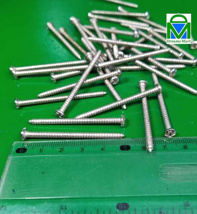 DreamsMart%20Pack%20of%2015pcs%203mm%20x%2050mm%20(%202%20inch%20)%20Hard%20Tough%20Self%20Tapping%20Screw%20Nickler%20Pan%20Head%20Screw%20Drilling%20Metal%20Screw%20Galvanized%20-%20Image%203