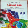 Canvas Pad Acrylic Artist's Book (Size A4 / A3 280 g/m, 100% Cotton, 10 Sheets) Art# M247-GS Canvas Pad-St-NBP-003. 