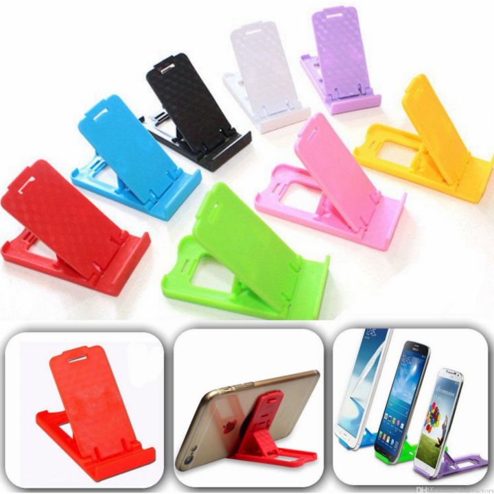 2PCS -Portable Mini Mobile Phone Holder Foldable Desk Stand Holder 4 Degrees Adjustable Universal for iPhone Andorid Phone
