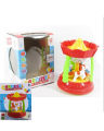 Lights and music carousel toy Battery Operated merry go round lights and sound bump and go. 