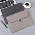Leather A4 file folders Versatile Black Large capacity Paper storage bag Package Brown Pocket folders for Office supplies Document organization Business meetings Students Home organization. 
