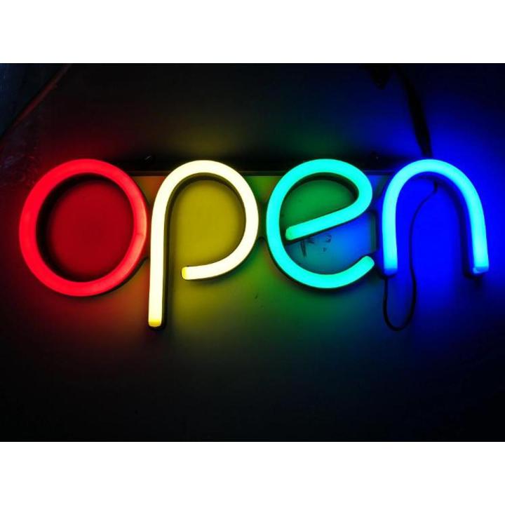 Outdoor waterproof hanging letter led neon sign bar open led mini flex neon lights signs lighting
