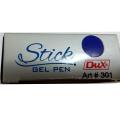 Stick Gel Pen Art # 301 Blue (10 Pcs). 