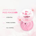 LAIKOU Japan Sakura Clay Mask Deep Cleansing Hydrating Whitening Skin Mud Mask Pores Cleansing Remove Dirt 90g. 