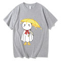 Weathering with you tees cartoon print tshirt men casual breathable T-shirt 100% cotton loose shirts unisex prevalent clothes. 