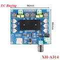 XH-A314 TDA3116D2 5.0 Digital Power Amplifier Board Module 2*100W 50W+50W Stereo Audio Support AUX TF Card. 