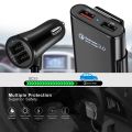 8A HMQ-C801 1.8m Cable  Max 4 Ports USB Car Charger. 