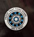 Prove that Tony Stark has a Heart - Vinyl Sicker - 3x3 inches. 