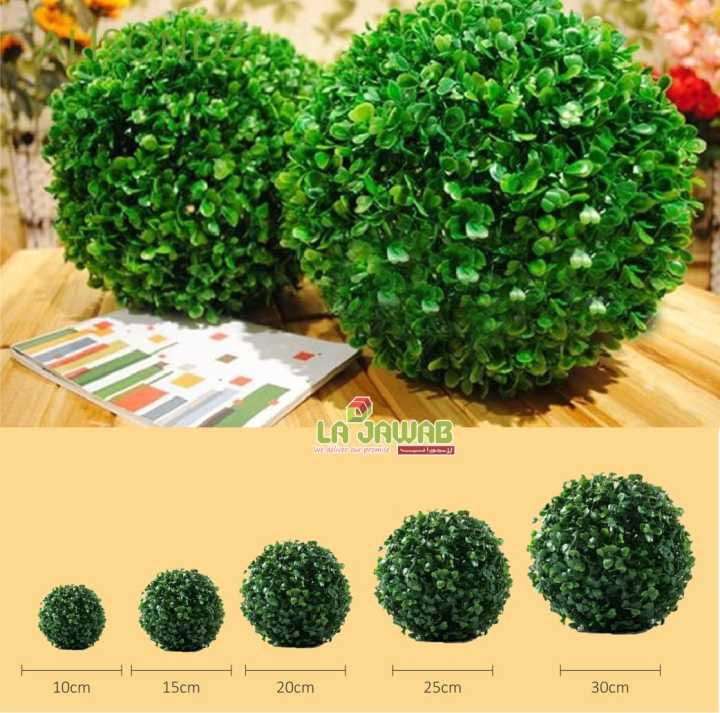 "Vibrant%20Plastic%20Artificial%20Grass%20Ball:%20Perfect%20for%20Indoor%20&%20Outdoor%20Decor"%20-%20Image%205