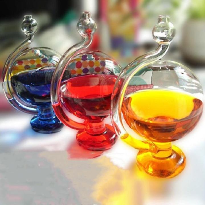 Yellow Weather Forecast Bottle Good Quality Red Green High Silicon Glass Measuring Sunny Glass Home Decoration for Home Office