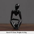 【HOT】 Resin Statue Abstract Thinker Figurine Home Office Decor For Shelf Handmade Crafts Sculpture Modern Art Small Ornaments. 