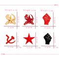 Raised Fist of Solidarity Enamel Pin Soviet Union Star Retro USSR Symbol Brooches Bag Hat Clothes Lapel Pin Badges Jewelry Gifts. 