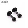2 Pcs Titanium Surgical Stainless Steel Hipsters Small Stud Earring Punk Jewelry Gift. 