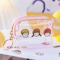 Creative laser coin purse small fresh student mini colorful cute girl heart coin bag key bag coin bag. 