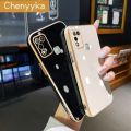 chenyyka For Infinix Hot 10 Play Hot 11 Play X688 Case Candy Color Luxury Plating Casing Side Edge Square Back Cover Full Lens Camera Protection Shockproof Soft Cases. 