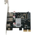 Usb 3.1 Type C Pcie Expansion Card Pci-E To 1 Type C And 2 Type A 3.0 Usb Adapter Pci Express Controller Hub For Desktop Pc. 