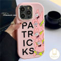 Cartoon Cute Patrick Star SpongeBob Case for Realme C53 C15 C55 C21Y C20 C51 C25 C25Y Note 50 C33 C35 C20A C30 C12 C11 C25s 8i 5 6i 5i 5s Narzo 50 N53 Plating Metal Lens Case. 