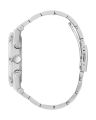 Guess Mens Silver Case with Crystals Silver Glitz Multi-Function Dial with Crystals Silver Steel Bracelet with Crystals Watch-GW0261G1. 