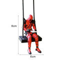 Deadpool Doll Ornament Lovely Chic Swing Design Cartoon Decorate PVC Deadpool Car Hanging Ornament for Car. 