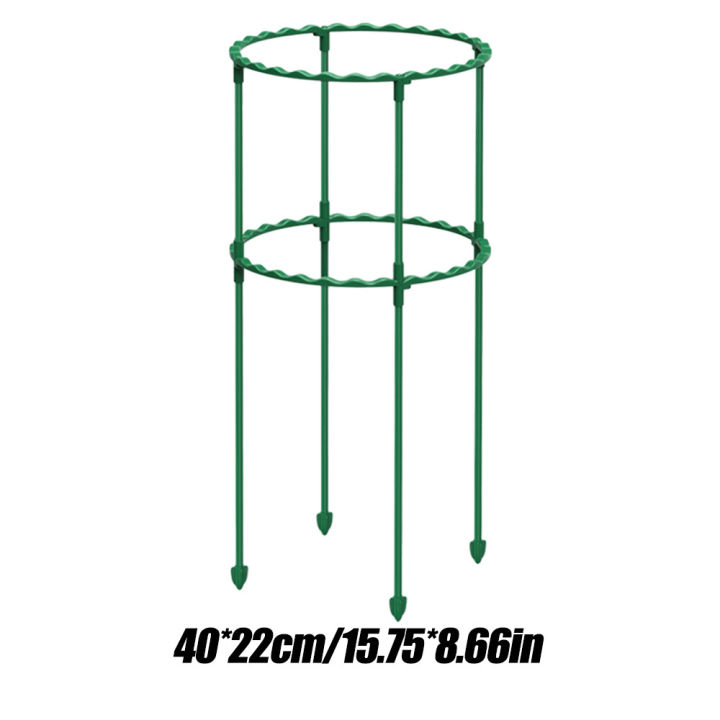 【ZOSR】Plastic Plant Support Pile Half Round Climbing Vines Stake Bonsai Fixing Rod Garden Plant Stake Holder Flower Ring Support Rack