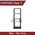 INFINIX Note 7 SIM Tray Sim Jacket Sim Slot Sim Door For Note 7 - Blue. 