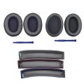 Replacement Ear Cushion Earpads For HyperX Cloud II 2 Headset Gamer Headphones Leather Sleeve Headband Earmuff Cover. 