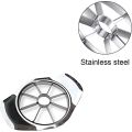 Apple Slicer, Thickened Apple Corer Cutter 8-Blade Sharp Full Stainless Steel Apple Fruit Corer and Divider, Large, Suitable for Apples Up to 4 Inches  سیب کے سلائس کرنے والا Apple cutter. 