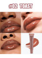 FAFAMOON Peptide Lip Gloss – Long-Lasting, Moisturizing, Non-Stick, No-Budge Lip Stain with Velvet, Mirror Finish – Plumping, Smooth, and Delicate for a Glass-Like Shine – Lip Makeup Cosmetic, Rhode Dupe, Perfect for All-Day Wear – Hydrating. 