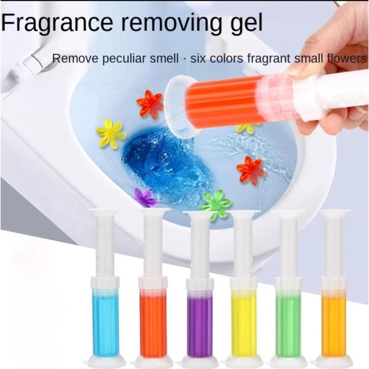 1PC Toilet Cleaner Gel Deodorant Air Freshener Aromatic Flower Needle Detergent Small Flower Toilet Fragrance Deodorant