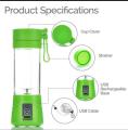Portable USB Rechargeable Juicer Blender 6 Blades Imported Electric Blender Mini Personal Size Juicer Cup USB Rechargeable Mixer 380ml Food Grade Water Bottle Portable Fruit Juicer Machine. 
